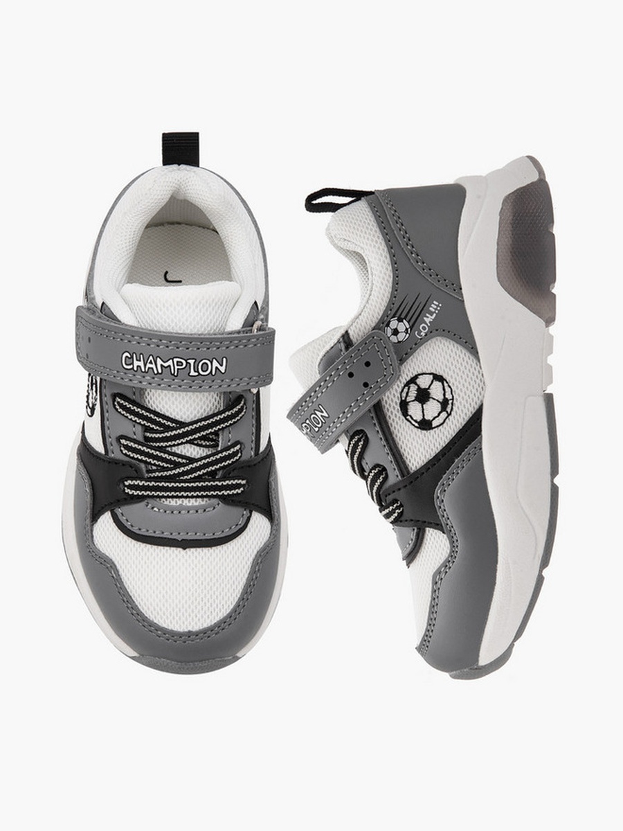 Hook and Loop Light-Up Ankle Sneakers