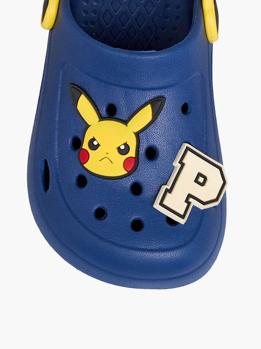 Pokemon Pikachu Charm Detail Clog Sandals