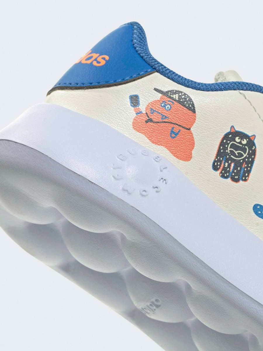 Advantage CF Monster Print Sneakers with Hook and Loop