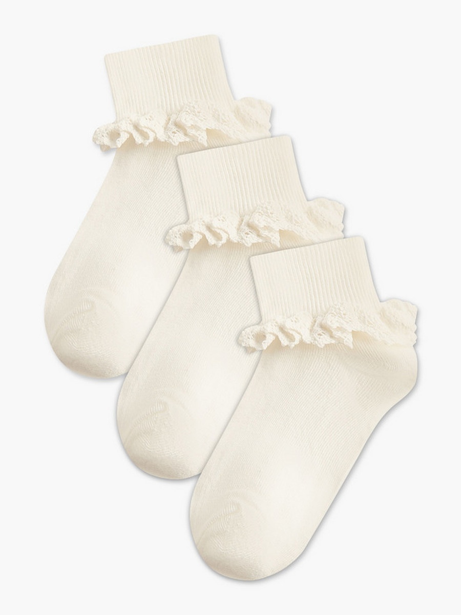 Pack of 3 Socks with Frill Detail 