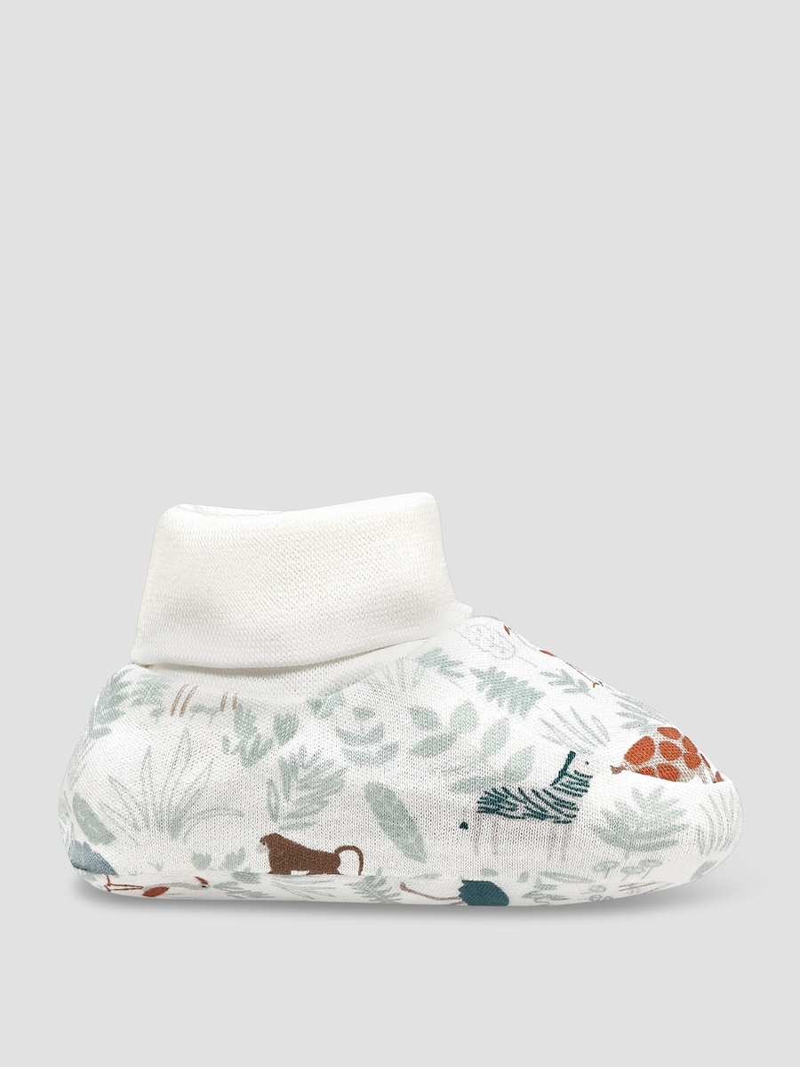 Pack of 2 Booties with Safari Print