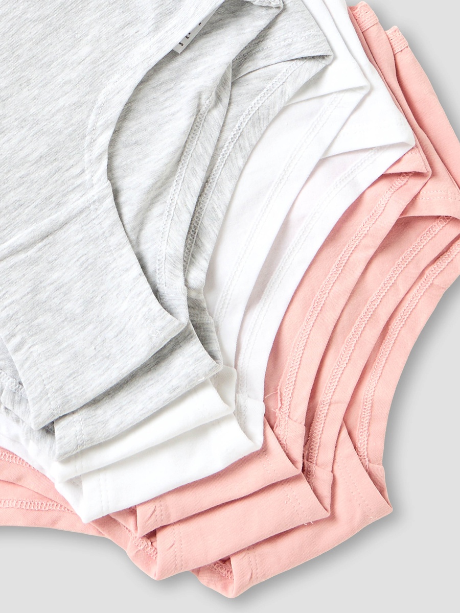 Pack of 7 Cotton Briefs with Bow Accent