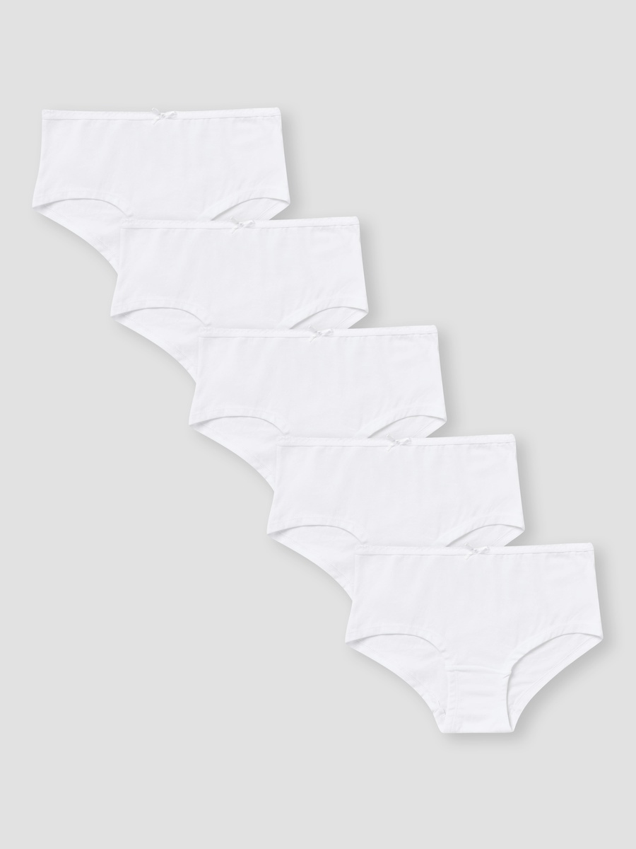 Pack of 5 Cotton Briefs with Bow