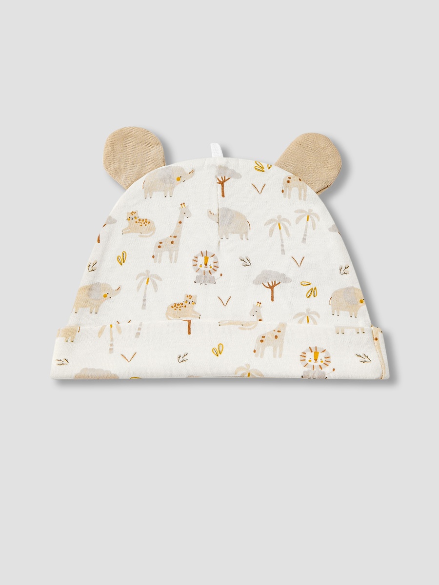 Pack of 2 Cap with Ear Applique
