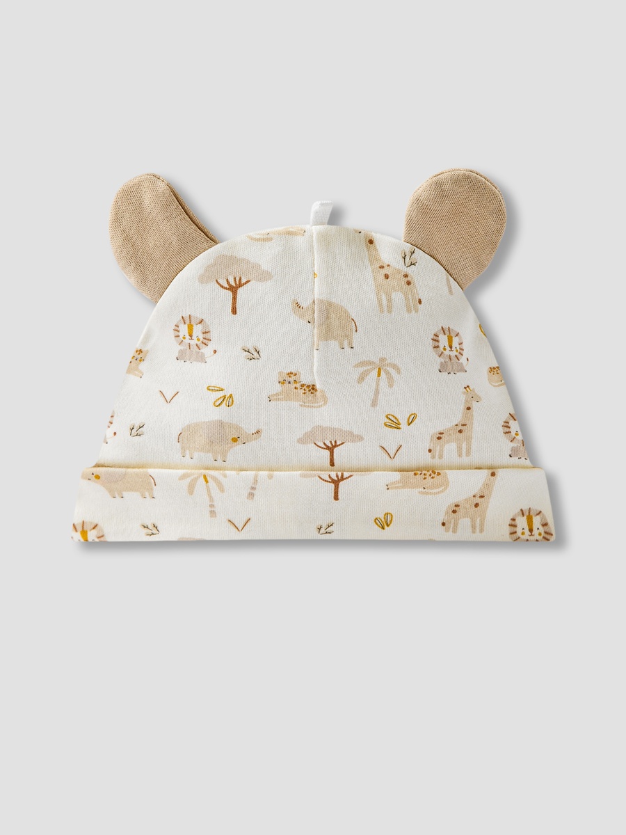 Pack of 2 Cap with Ear Applique