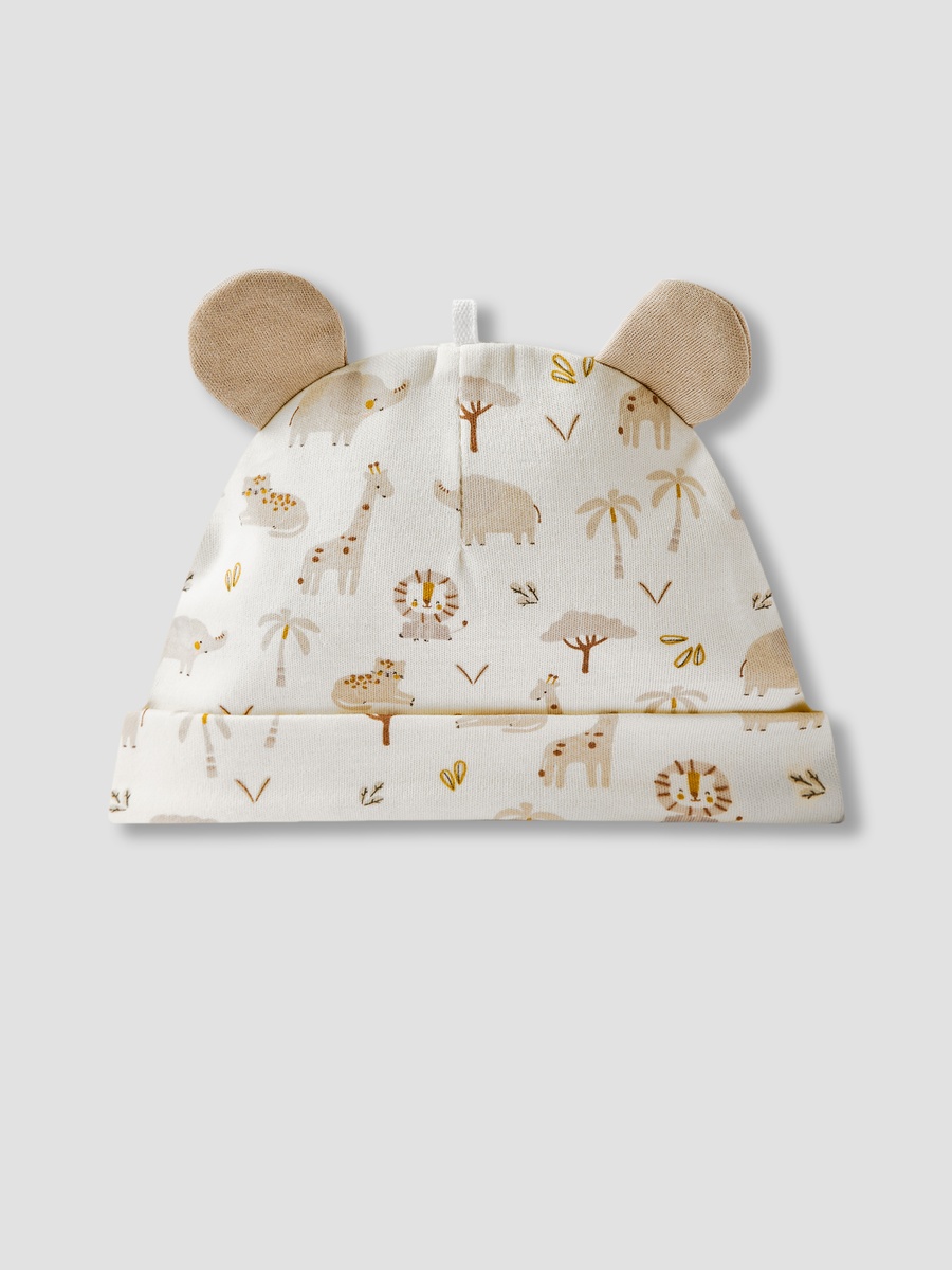 Pack of 2 Cap with Ear Applique