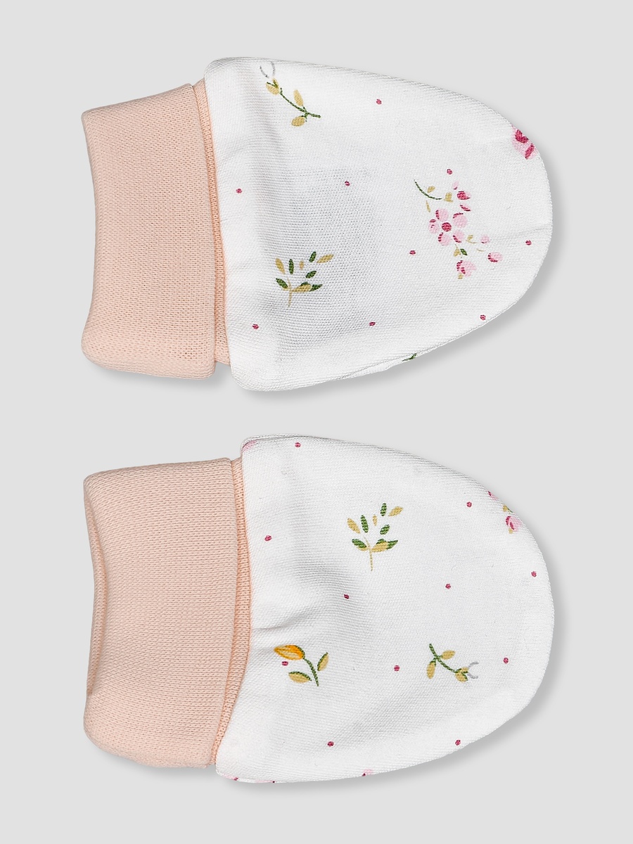 Mittens with Floral Print