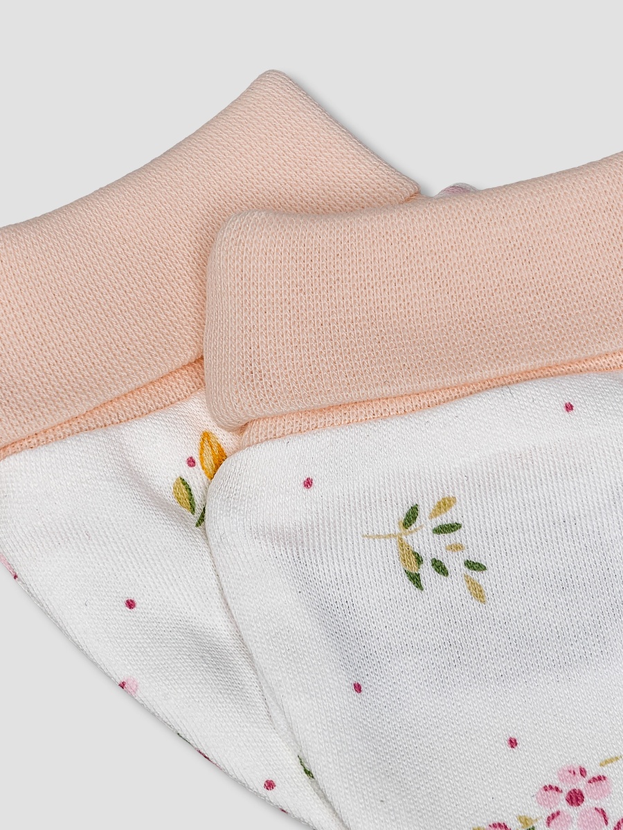 Mittens with Floral Print