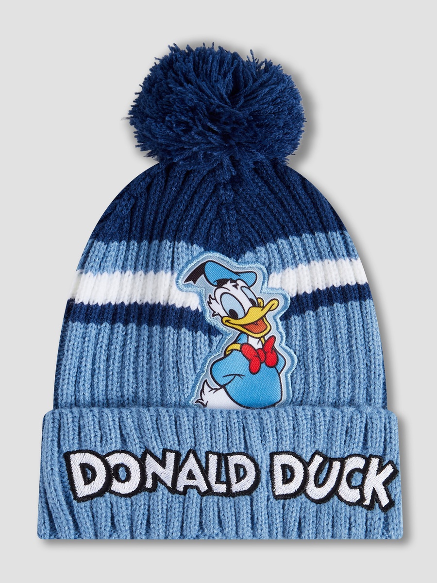 Cotton Winter Beanie and Gloves with Donald Duck Print