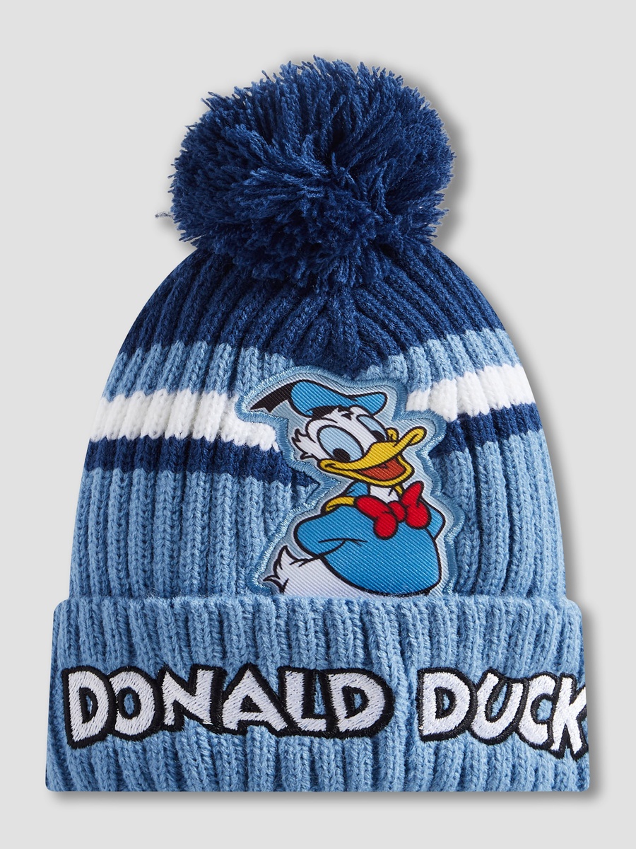 Cotton Winter Beanie and Gloves with Donald Duck Print