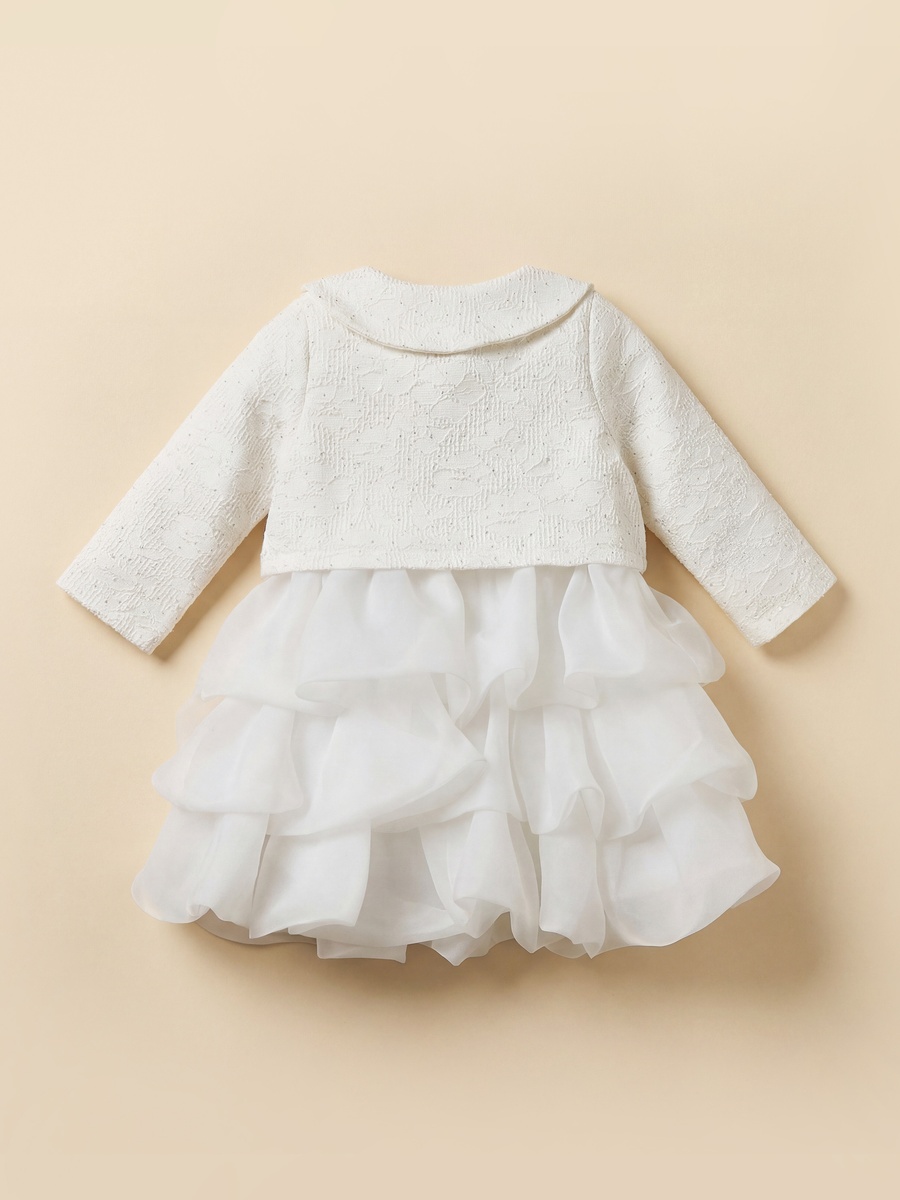 Round Neck Sleeveless A-Line Dress with Shrug
