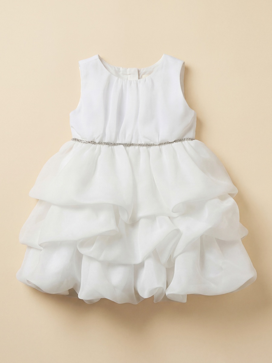 Round Neck Sleeveless A-Line Dress with Shrug