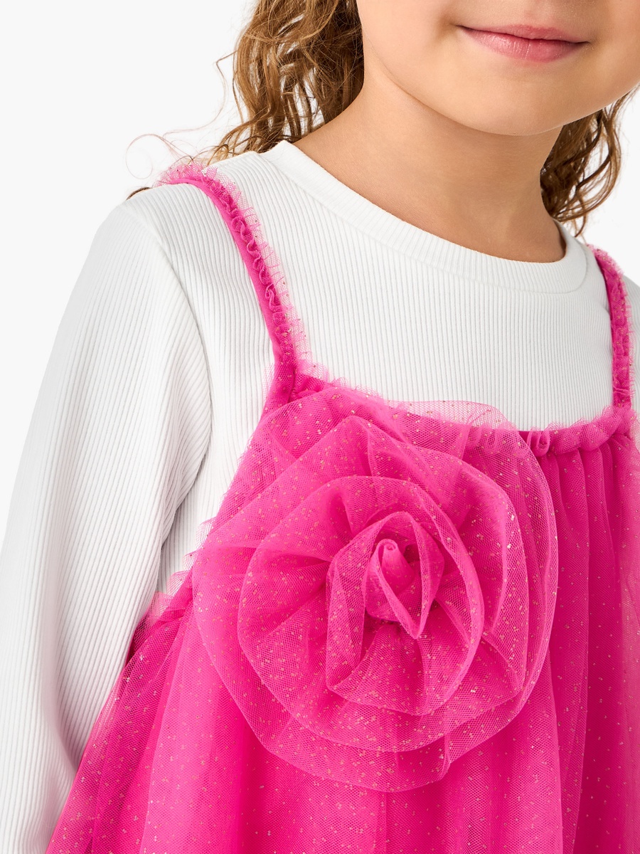 Square Neck Sleeveless A-Line Dress with Ribbed Top