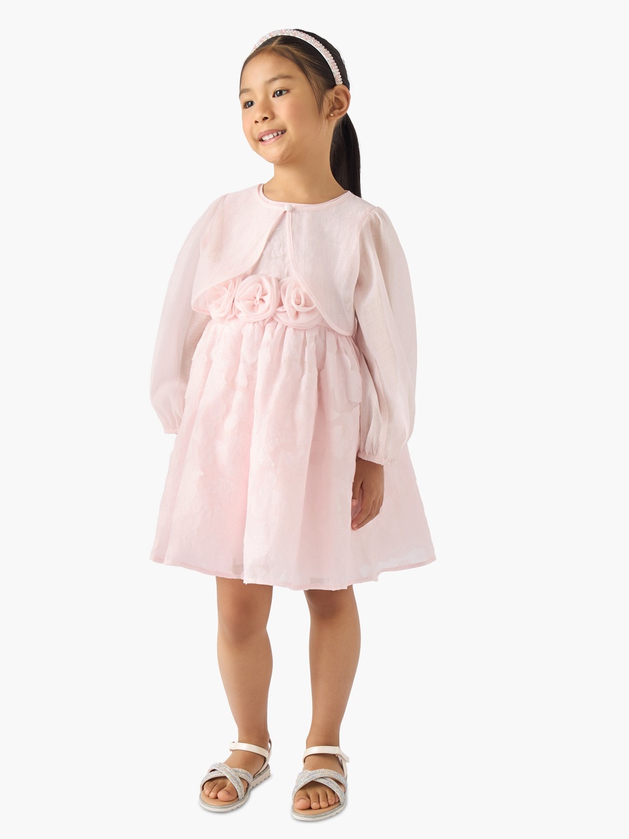 Round Neck Sleeveless Dress with Bolero Jacket