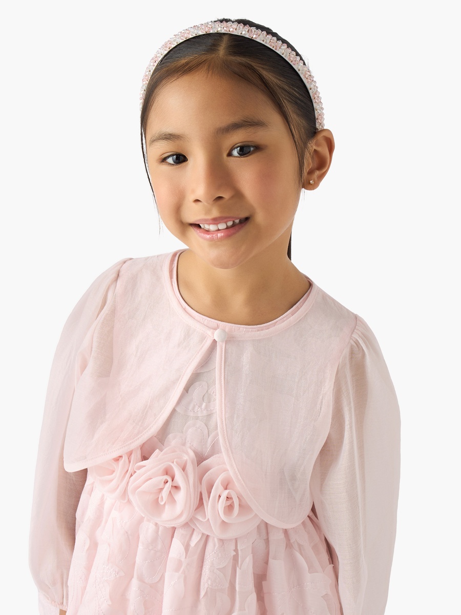 Round Neck Sleeveless Dress with Bolero Jacket