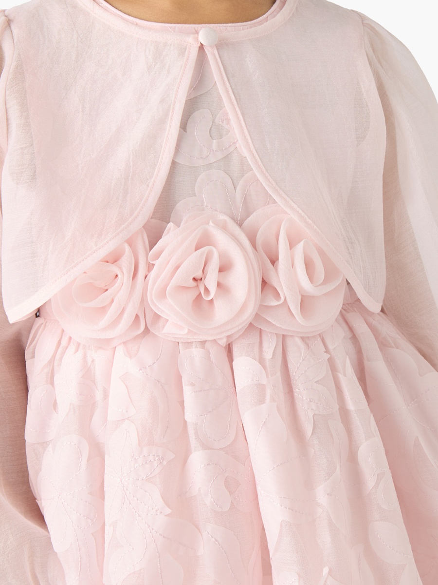 Round Neck Sleeveless Dress with Bolero Jacket