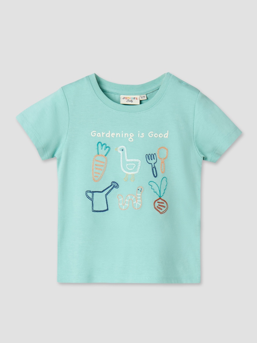Pack of 3 Crew Neck Short Sleeves T-Shirt and Shorts Set with Print