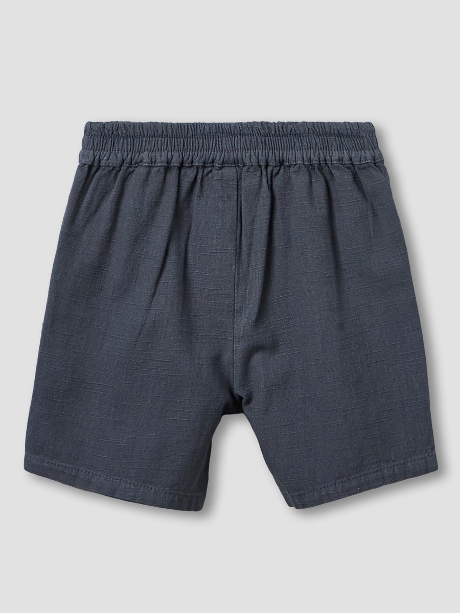 Collared Neck Short Sleeves Shirt and Shorts Set with Pockets