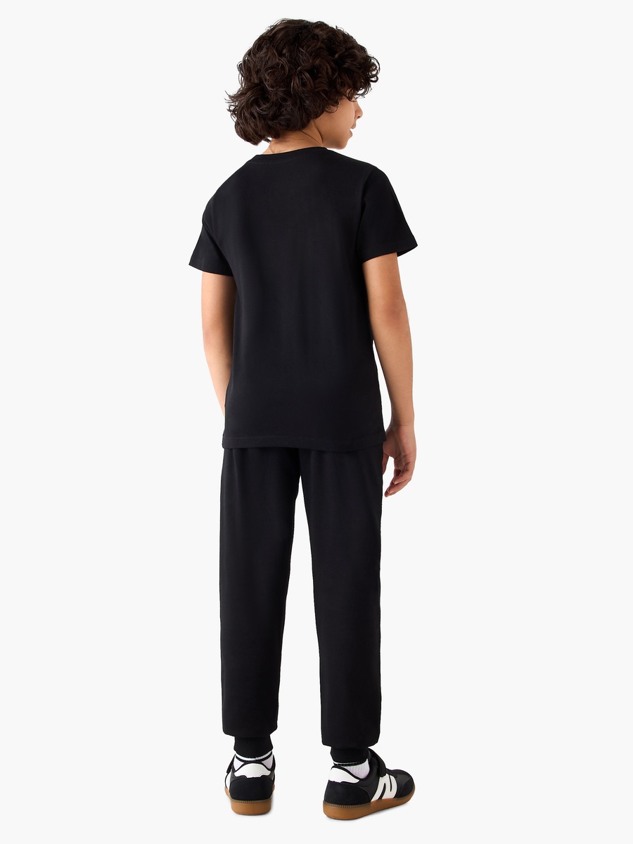 Crew Neck Short Sleeves T-Shirt and Joggers Set with New York Print