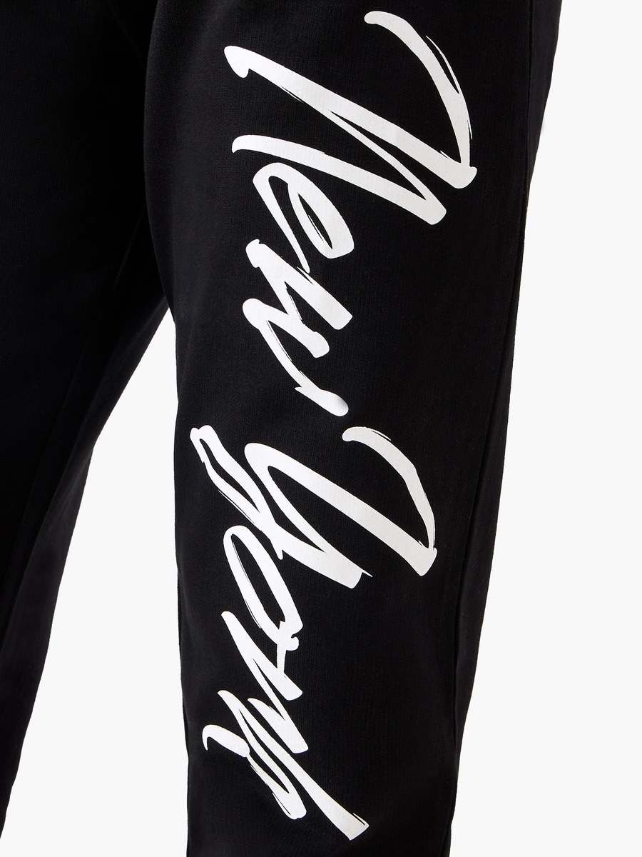 Crew Neck Short Sleeves T-Shirt and Joggers Set with New York Print