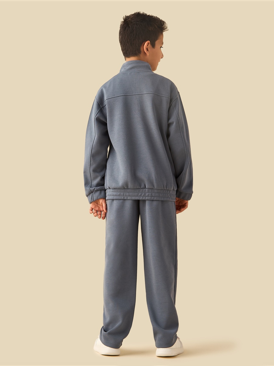 High Neck Long Sleeves Sweatshirt and Track Pant Set
