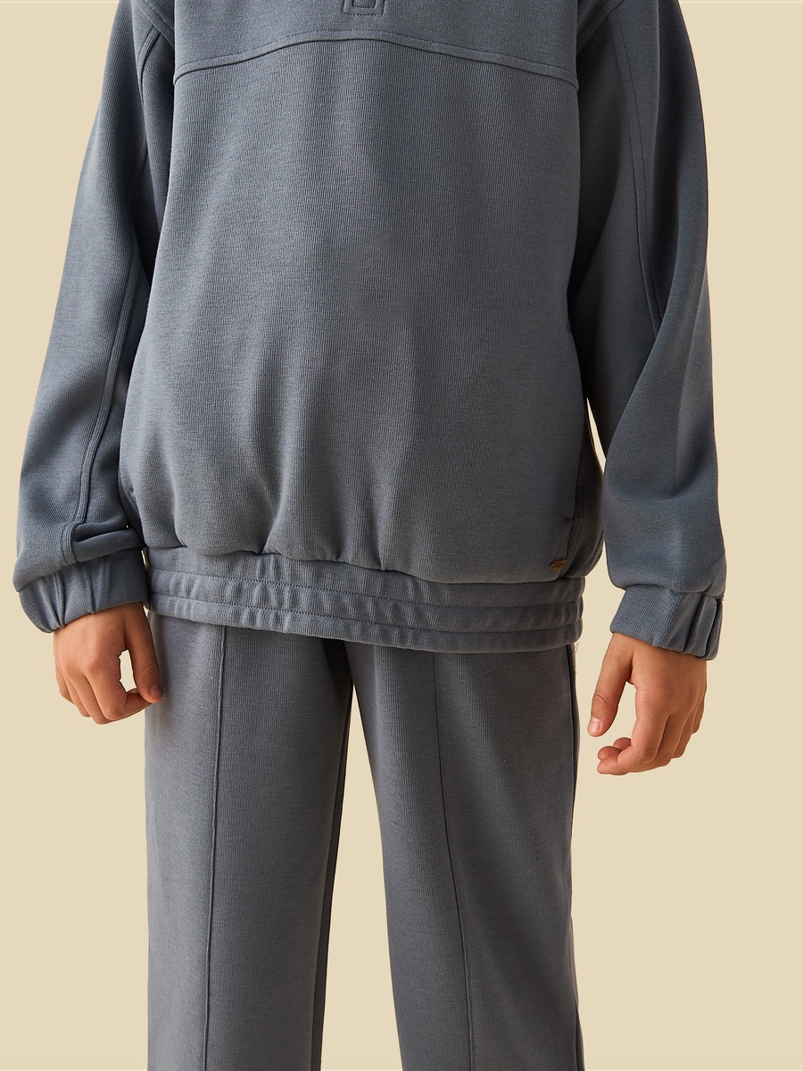 High Neck Long Sleeves Sweatshirt and Track Pant Set