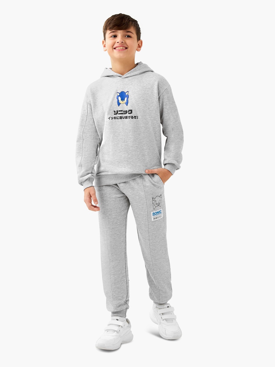 Hooded Neck Long Sleeve Sweatshirt and Joggers Set with Pockets