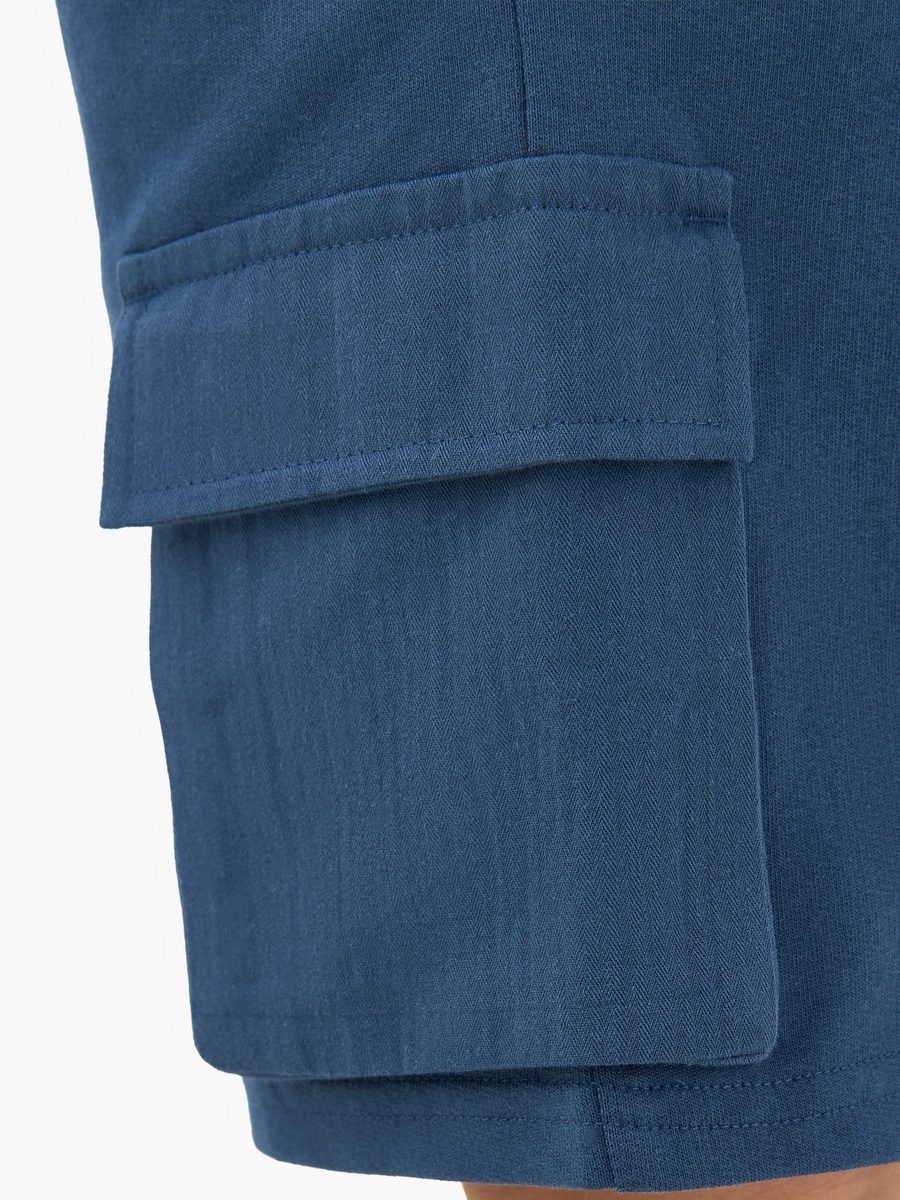 Drawstring Waist Shorts with Cargo Pockets