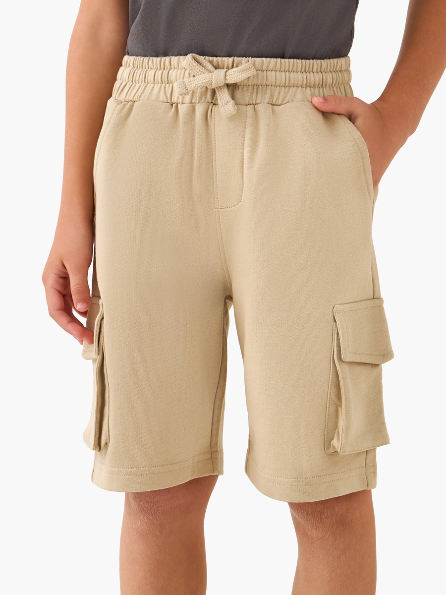 Elasticated Drawstring Waist Shorts with Pockets