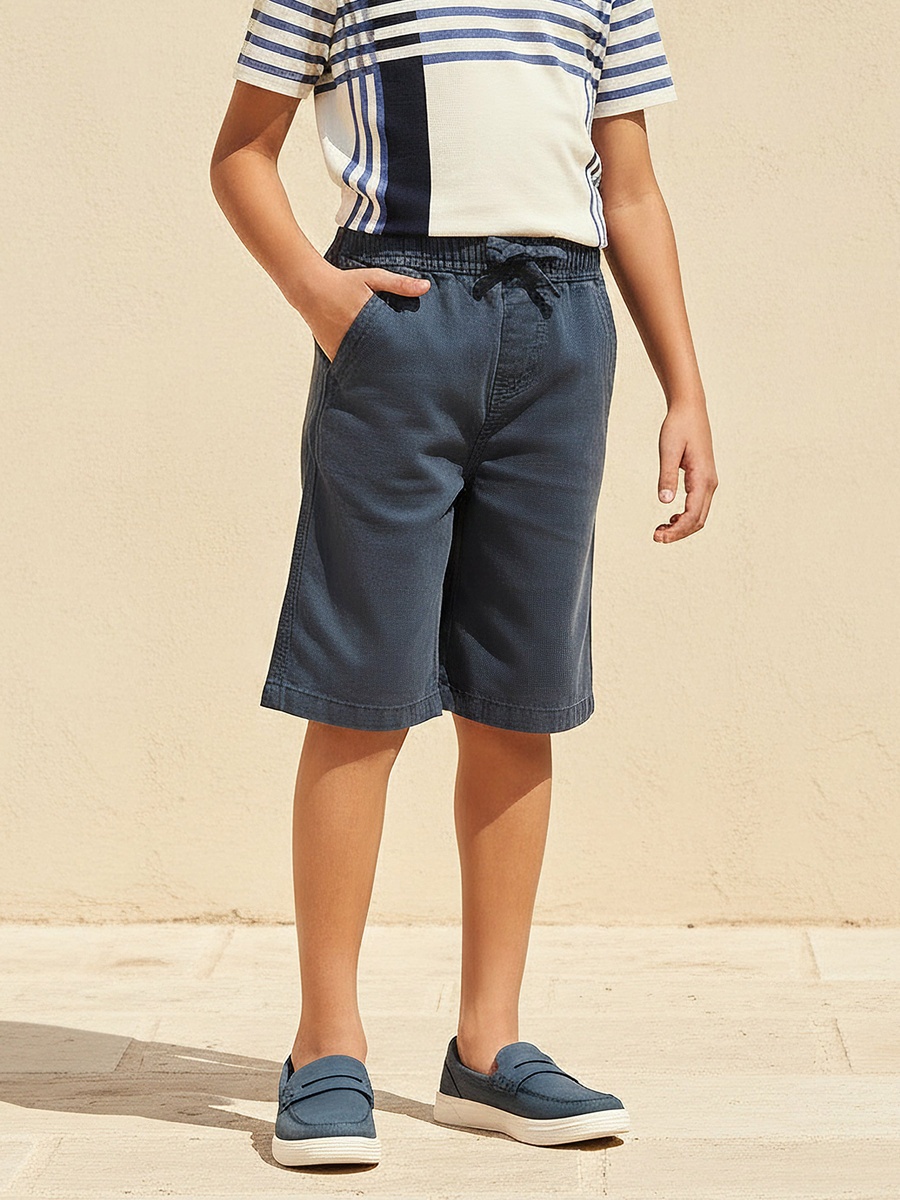Elasticated Drawstring Shorts with Pockets
