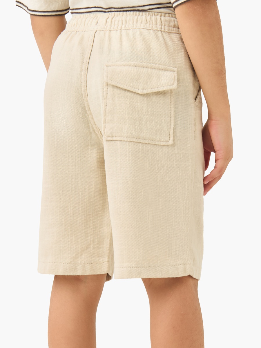 Drawstring Waist Shorts with Pockets