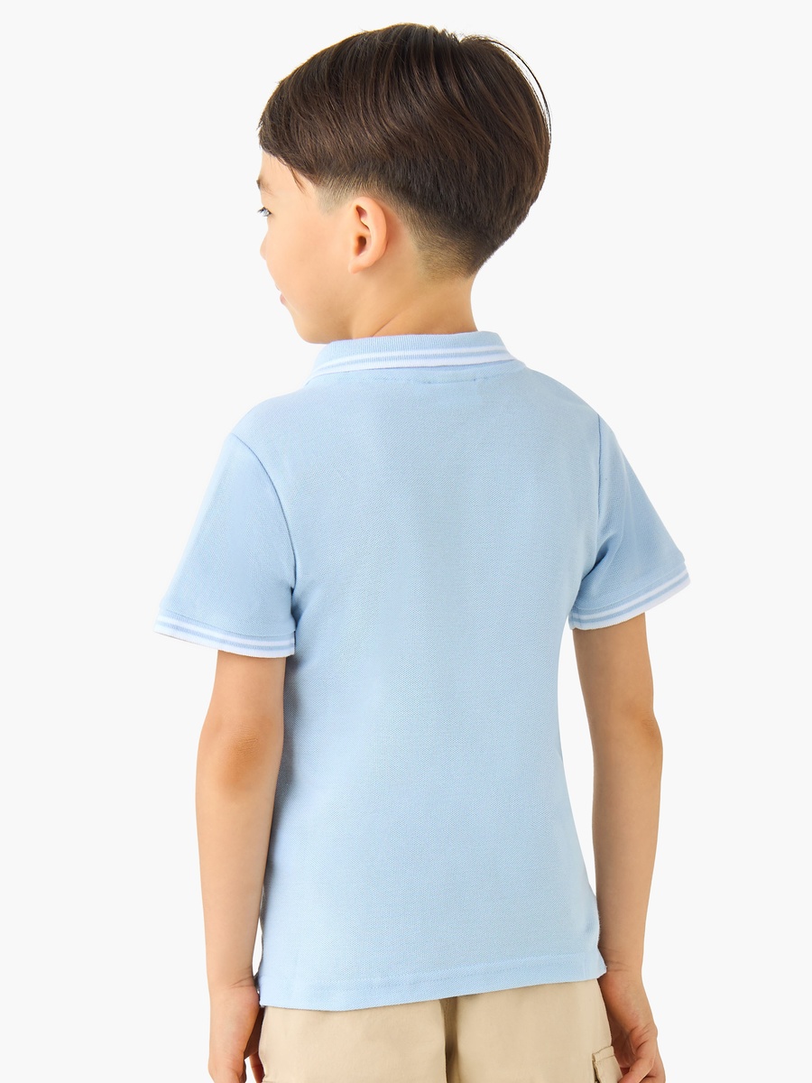 Polo Neck Short Sleeves T-Shirt with Embroidery
