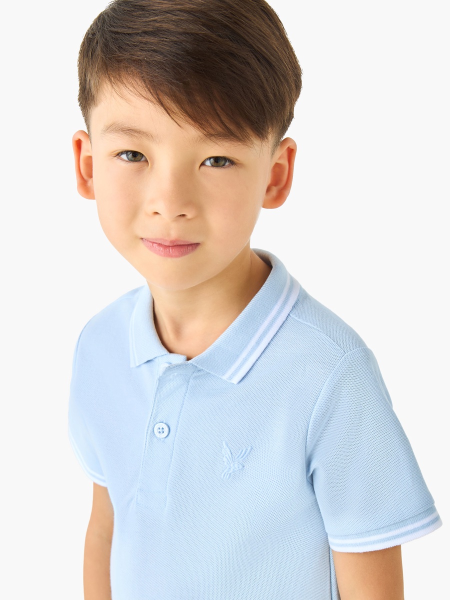 Polo Neck Short Sleeves T-Shirt with Embroidery