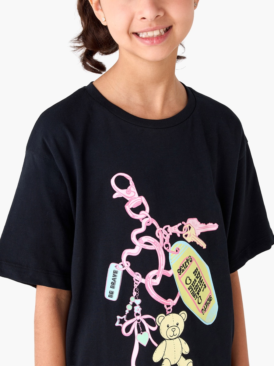 Crew Neck Short Sleeves T-Shirt with Graphic Print