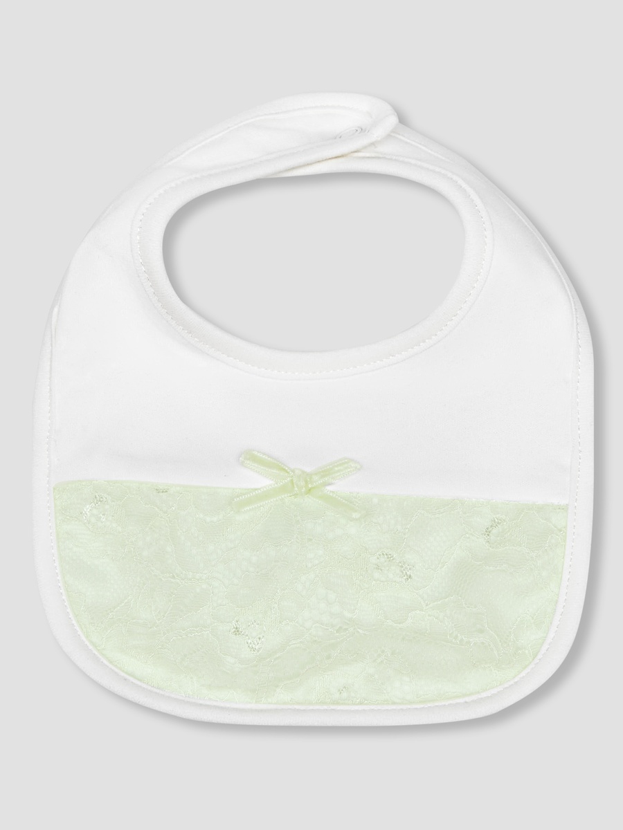 Bib with Lace Detail