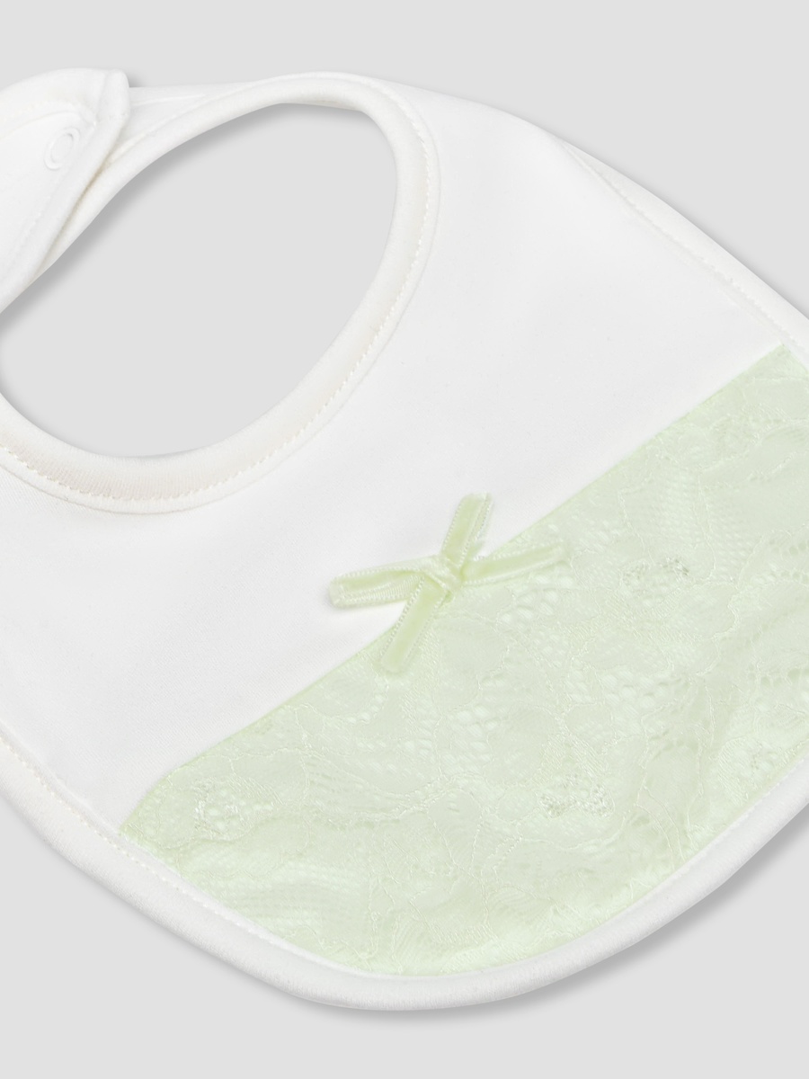 Bib with Lace Detail