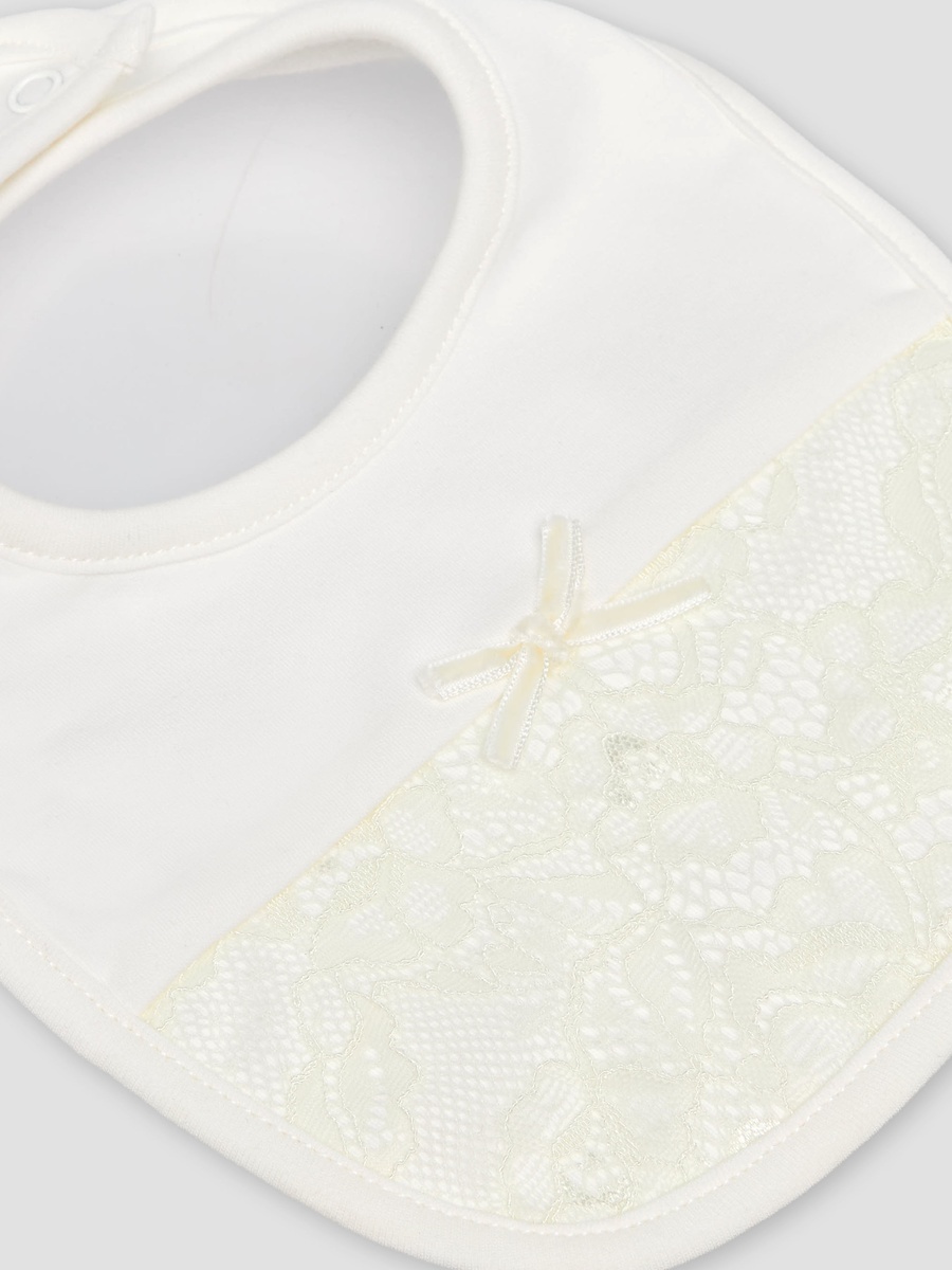 Bib with Lace Detail