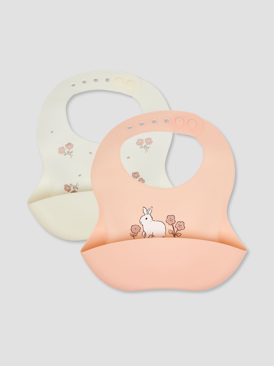 Pack of 2 Bib with Floral Print
