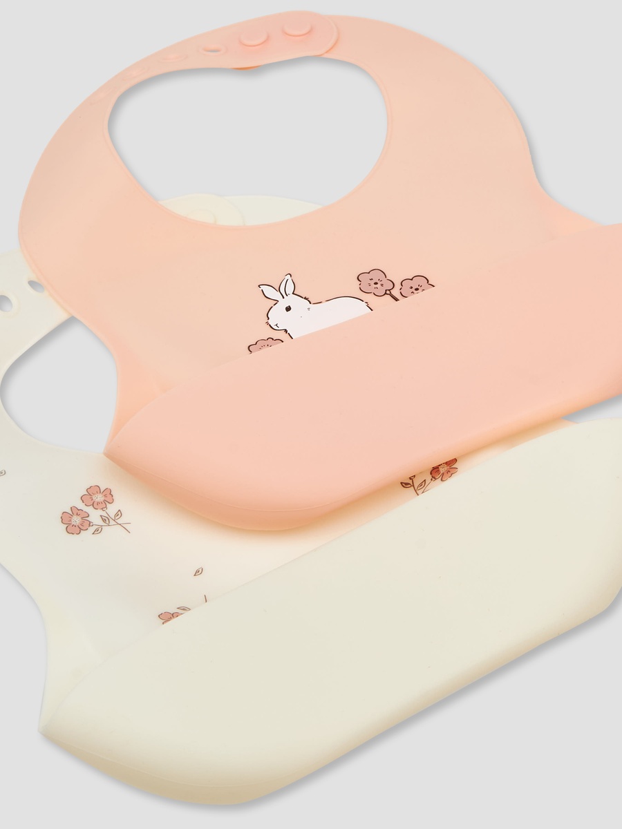 Pack of 2 Bib with Floral Print