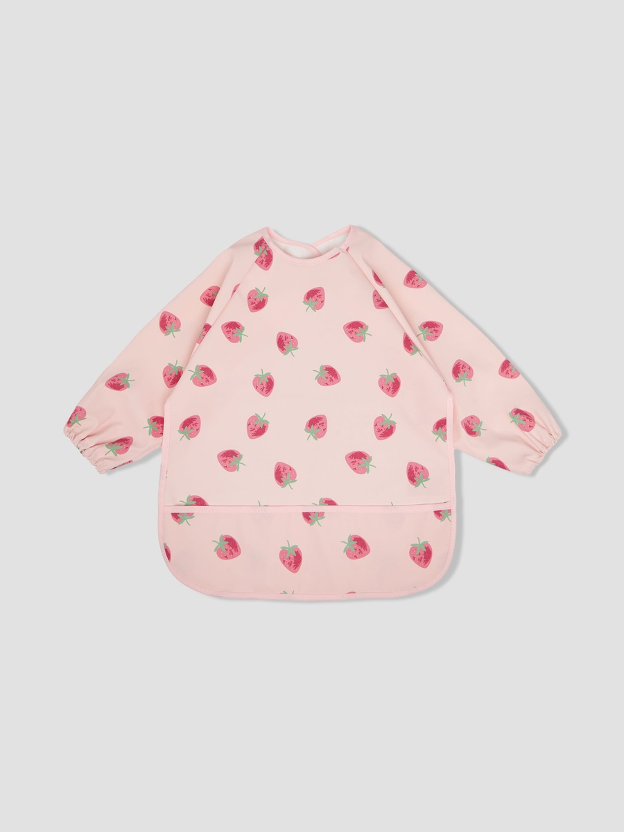 Bib with Strawberry Print