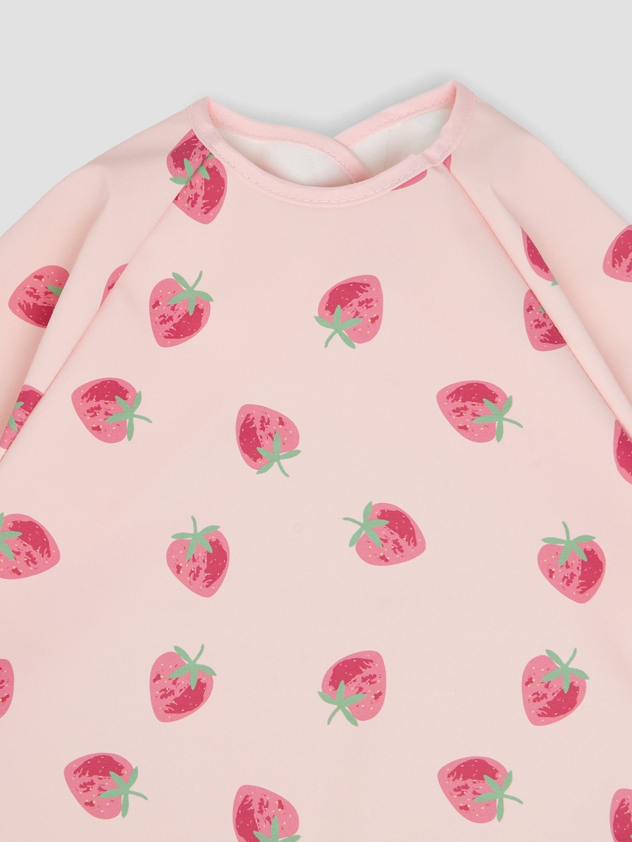 Bib with Strawberry Print