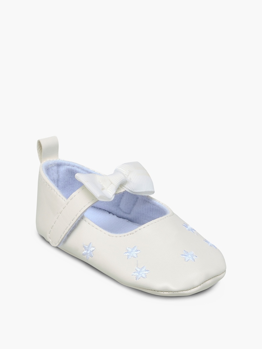 Bow Accent Booties with Hook and Loop Closure