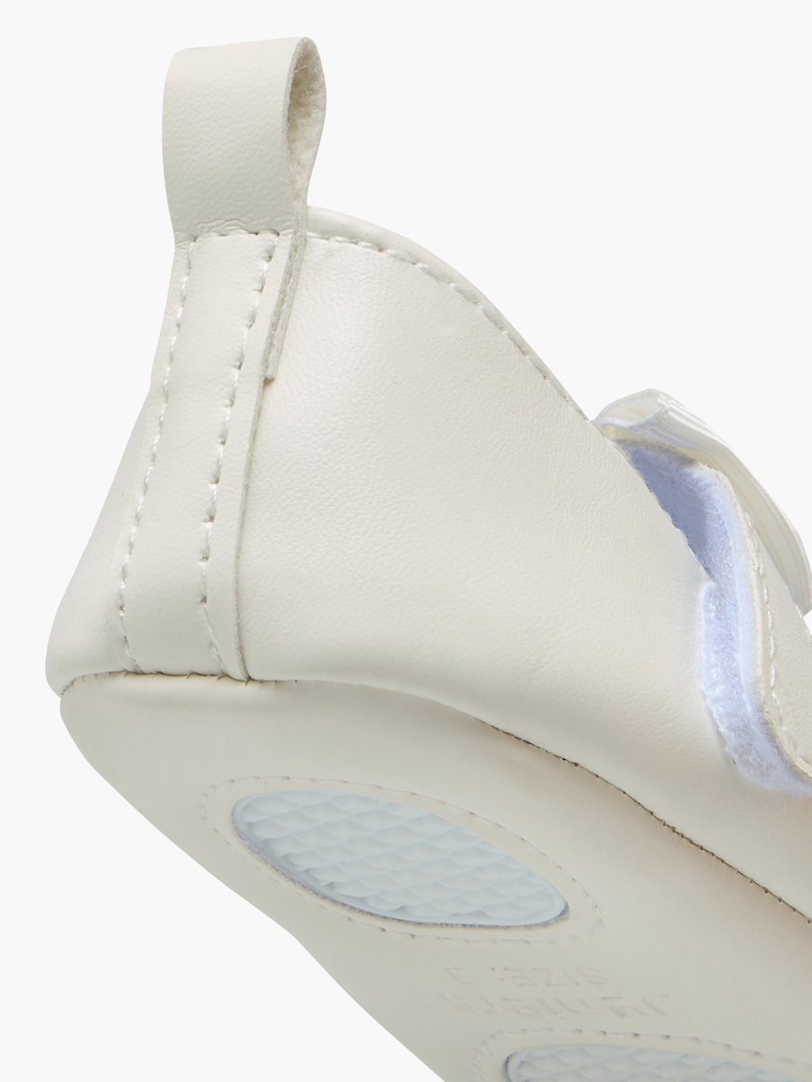 Bow Accent Booties with Hook and Loop Closure