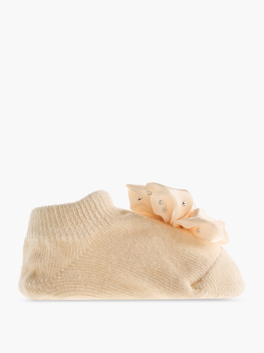 Pearl Embellished Booties with Headband