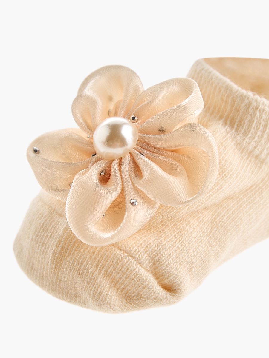 Pearl Embellished Booties with Headband