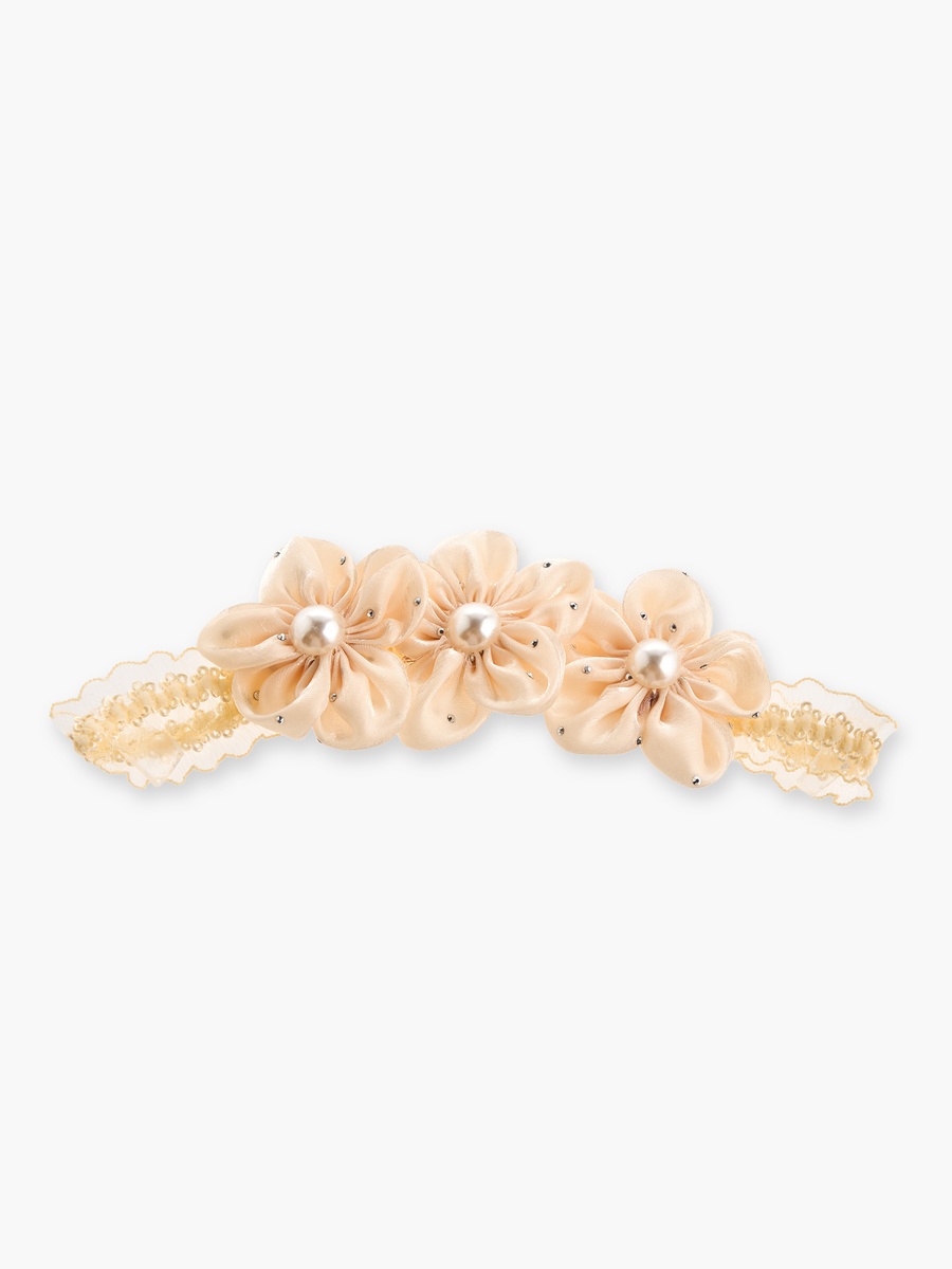 Pearl Embellished Booties with Headband