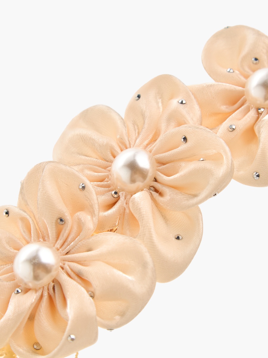 Pearl Embellished Booties with Headband