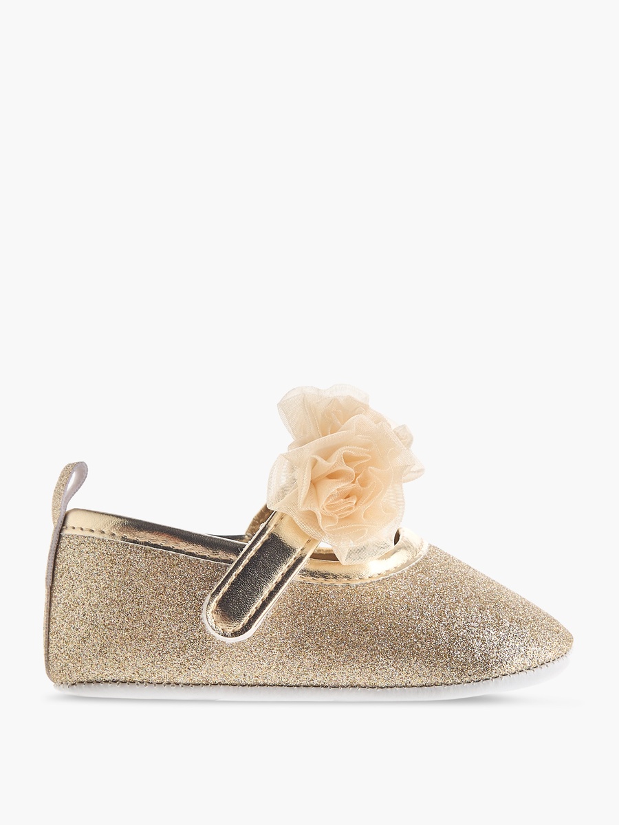 Floral Embellished Shoes with Headband