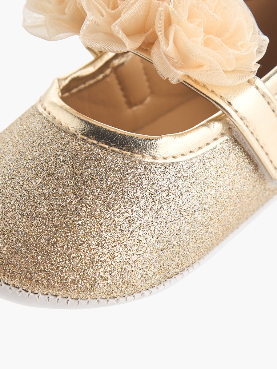 Floral Embellished Shoes with Headband