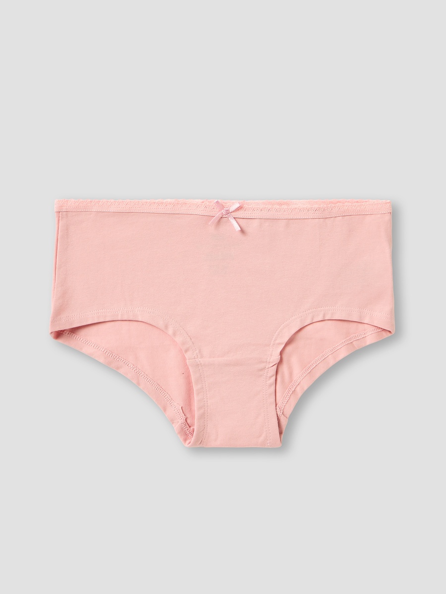 Pack of 7 Cotton Briefs with Bow Accent